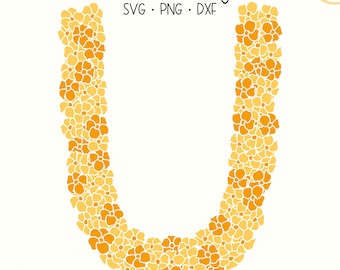 Puakenikeni Lei Svg | Hawaiian Flower Svg Cut File | Digital Download