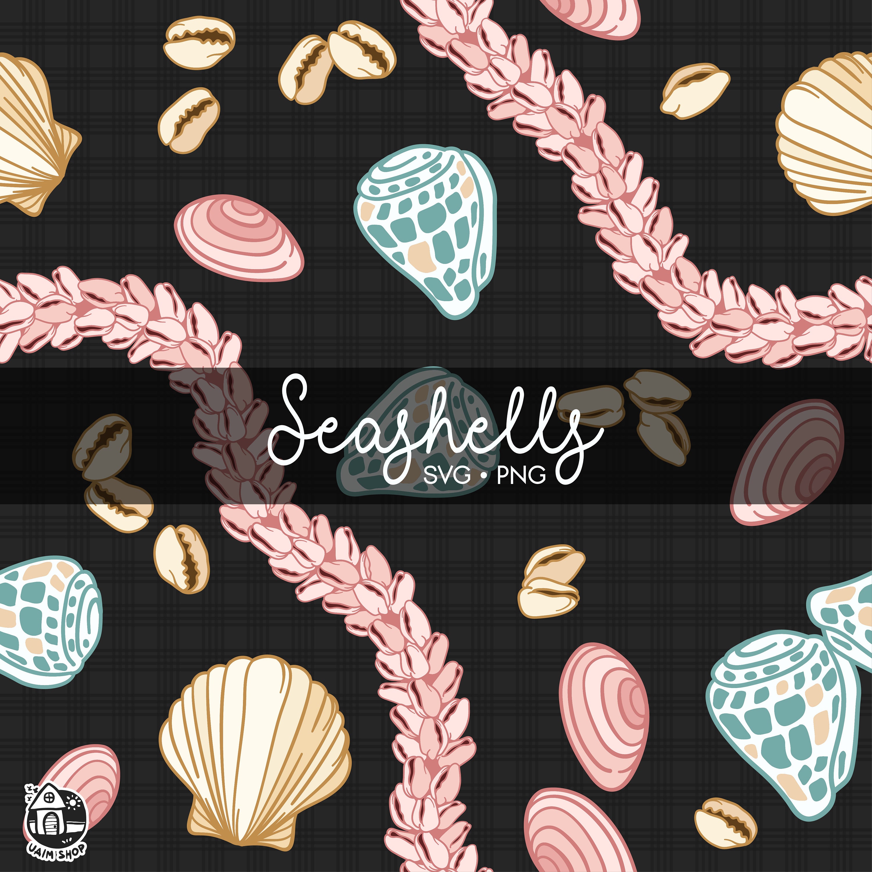 Hebrew Cone Shell Pattern Seamless Pattern Seashell Lei | Hebrew Cone Shell Png | Lei Strand Cut ...