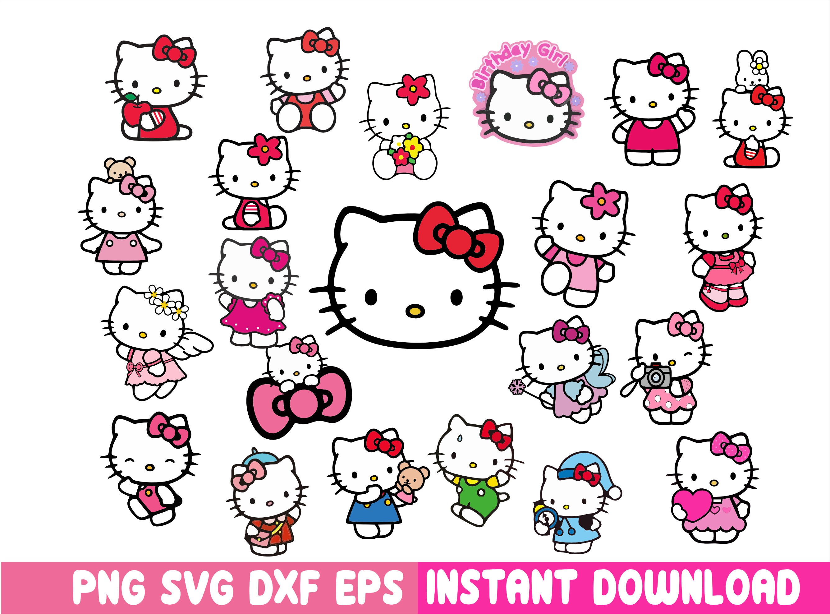 Hello Kitty Lady Bug Svg, Valentine's Day Svg, Cut File, Cricut, Png, Vector - Vectplace