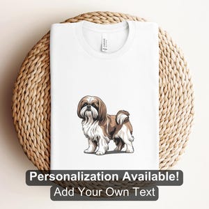 Shih Tzu Shirt, Custom Shirt, Dog Lover Shirt, Dog, Shih Tzu Design, Dog, Cartoon Dog Design, Canine Shirt, Dog Owner Shirt, Puppy, Doggy