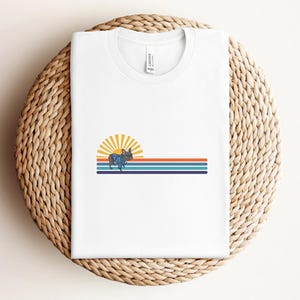 French Bulldog Cartoon with Sunset Shirt, Cute Dog Cartoon Shirt, French Bulldog Shirt, Frenchie Cartoon, Dog Lover Shirt, French Bulldog
