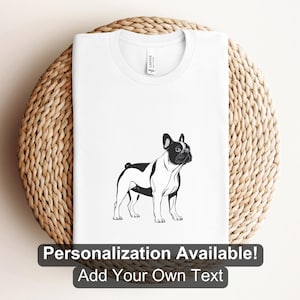 French Bulldog 3 Shirt, Custom Shirt, Frenchie Shirt, Dog Lover Shirt, Dog, French Bulldog, Dog Shirt, Cartoon Dog Design, Canine Shirt