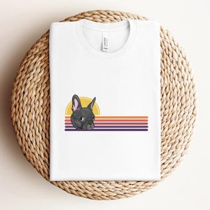 Frenchie Cartoon Head Sunset T-shirt, Cute Dog Cartoon Shirt, French Bulldog Shirt, Frenchie Shirt, Dog Lover Shirt, French Bulldog Cartoon