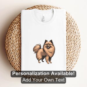 Pomeranian Shirt, Custom Shirt, Pom Dog, Dog Lover Shirt, Pom Pom Shirt, Cartoon Dog Shirt, Canine Shirt, Puppy Shirt, Pomeranian Design