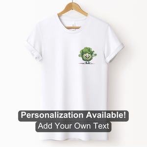 Cartoon Cabbage Character Pocket Design Shirt, Custom Shirt, Vegetable People, Cabbage Shirt, Cabbage Design, Cartoon Food Design, Foodie