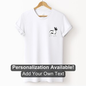 French Bulldog 3 Pocket Design Shirt, Custom Shirt, Frenchie Shirt, Dog Lover Shirt, Dog, French Bulldog, Cartoon Dog Design, Canine Shirt