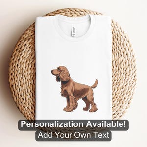 Cocker Spaniel 1 Shirt, Custom Shirt, Spaniel, Dog Breed Shirt, Cocker Spaniel Design, Dog Shirt, Dog Cartoon Shirt, Canine Design, Puppy