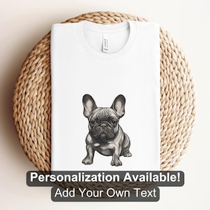 French Bulldog 5 Shirt, Custom Shirt, Frenchie Shirt, Dog Lover Shirt, Dog, French Bulldog, Dog Shirt, Cartoon Dog Design, Canine Shirt