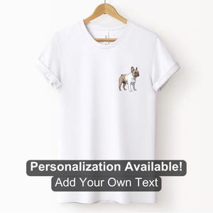French Bulldog 8 Pocket Design Shirt, Custom Shirt, Frenchie Shirt, Dog Lover Shirt, Dog, French Bulldog, Cartoon Dog Design, Canine Shirt