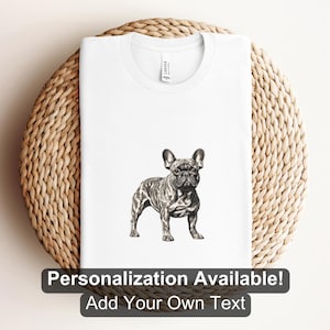 French Bulldog 6 Shirt, Custom Shirt, Frenchie Shirt, Dog Lover Shirt, Dog, French Bulldog, Dog Shirt, Cartoon Dog Design, Canine Shirt