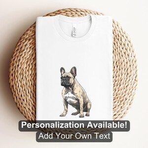 French Bulldog 4 Shirt, Custom Shirt, Frenchie Shirt, Dog Lover Shirt, Dog, French Bulldog, Dog Shirt, Cartoon Dog Design, Canine Shirt