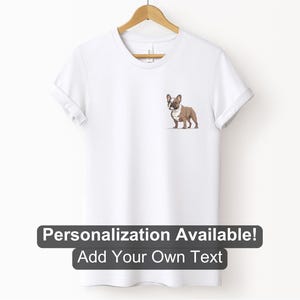 French Bulldog 9 Pocket Design Shirt, Custom Shirt, Frenchie Shirt, Dog Lover Shirt, Dog, French Bulldog, Cartoon Dog Design, Canine Shirt