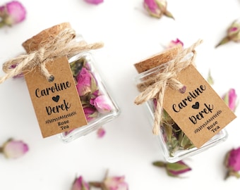 Bridal Shower Tea Favours, Rustic Wedding Favors for Guests, Personalised Wedding Favours