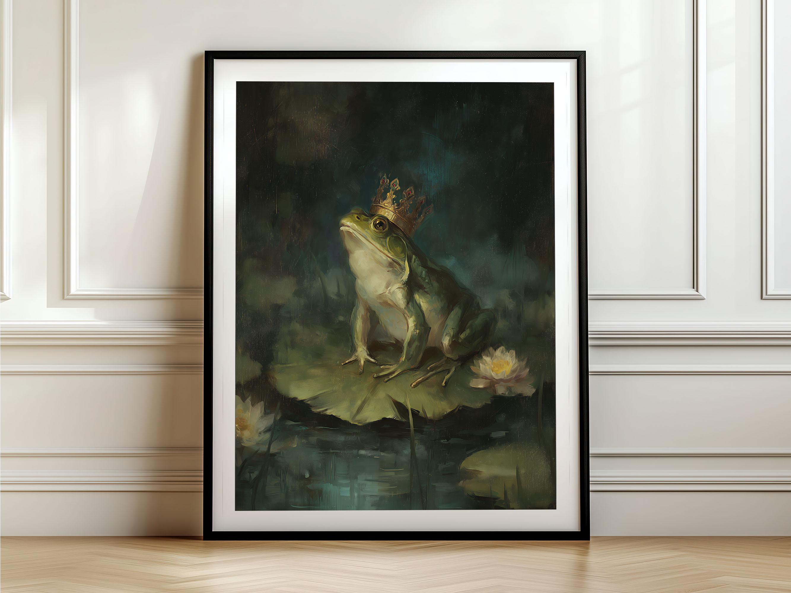 Frog Prince Digital Wall Art: Printable Fairytale Poster - Etsy
