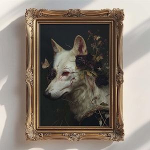 Loup à cache-œil floral : Moody Dark Academia
