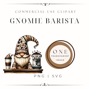 Coffee Lover Gnome Clipart, Cute Gnomes, Watercolor Coffee PNG, Gnome Sublimation Design, Espresso Gnomes Digital, Gnomie Design, Coffee Cup