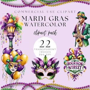 Mardi Gras Clipart, Mardi Gras Mask, Carnival, Bourbon Street, Masquerade png, Louisiana Saturday Night, New Orleans png, Jazz,  Commercial