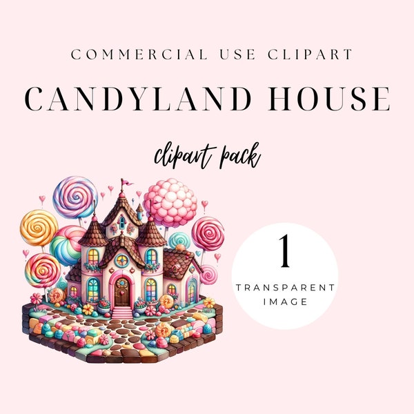 Candy Clipart, Candy Graphics,Candyland house, Lollipop Sweet, Candy Sublimation, Lollipop Clip, Digital Download, Rainbow Candy, valentine