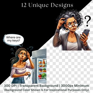 African American Menopause Clipart