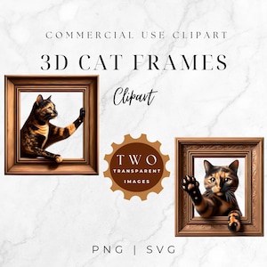 Kätzchen Clipart-Bilder, Glückskatze Clipart, Clipart Glückskatze, süßes Kätzchen Clipart, Kätzchen Sublimation, Katze im Rahmen, Werbung, PNG, SVG