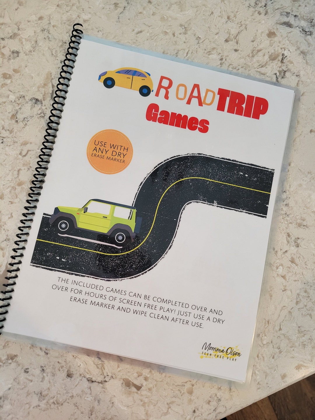 Laminated Travel Game Book Road Trip Activities Car Ride Etsy