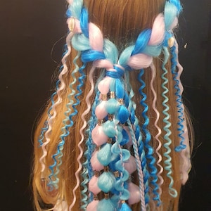 Mermaid hair crown