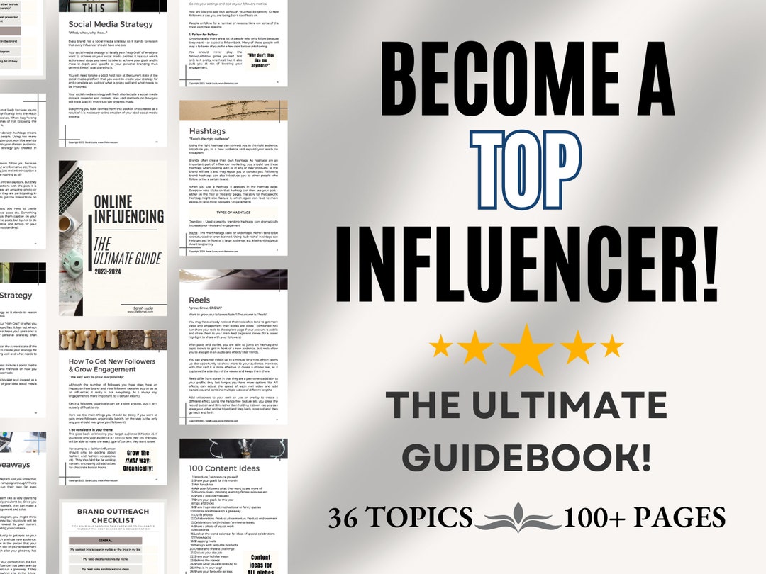 How to Become an Influencer Make Money Online Influencing - Etsy