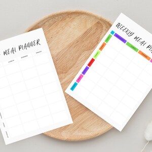 Druckbarer Wöchentlicher Essensplaner, Wöchentlicher Essensplaner, Digitales Essensplaner, GoodNotes Essensplaner, Meal Prep, Essensplan Vorlage Digitales Menü