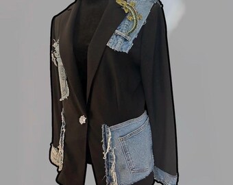 Blazer Black and Denim