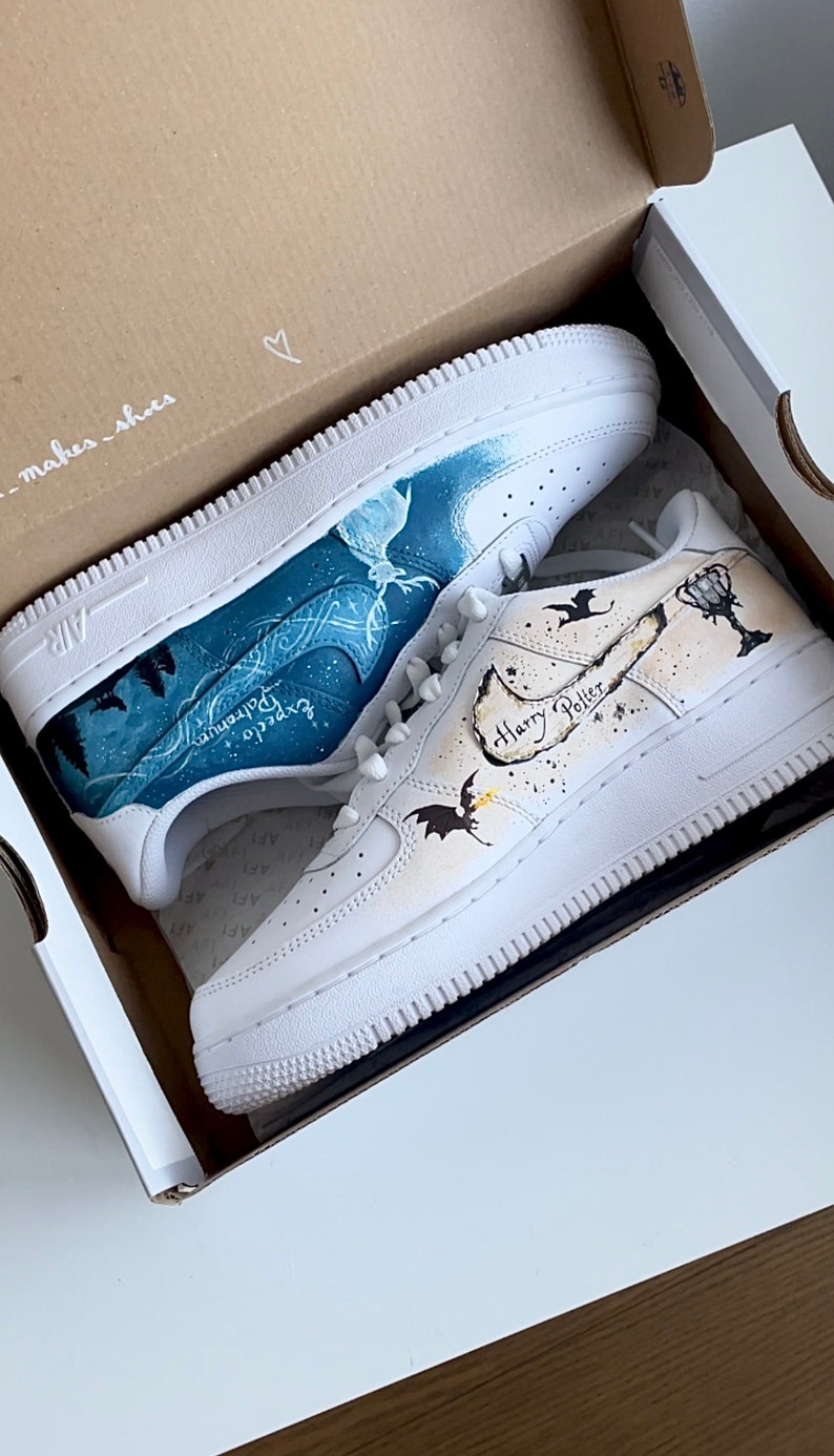 Wizard Potter personnalisé Nike Air Force 1 Baskets personnalisées Nike AF1 personnalisée Potter Air force 1 personnalisée image 1