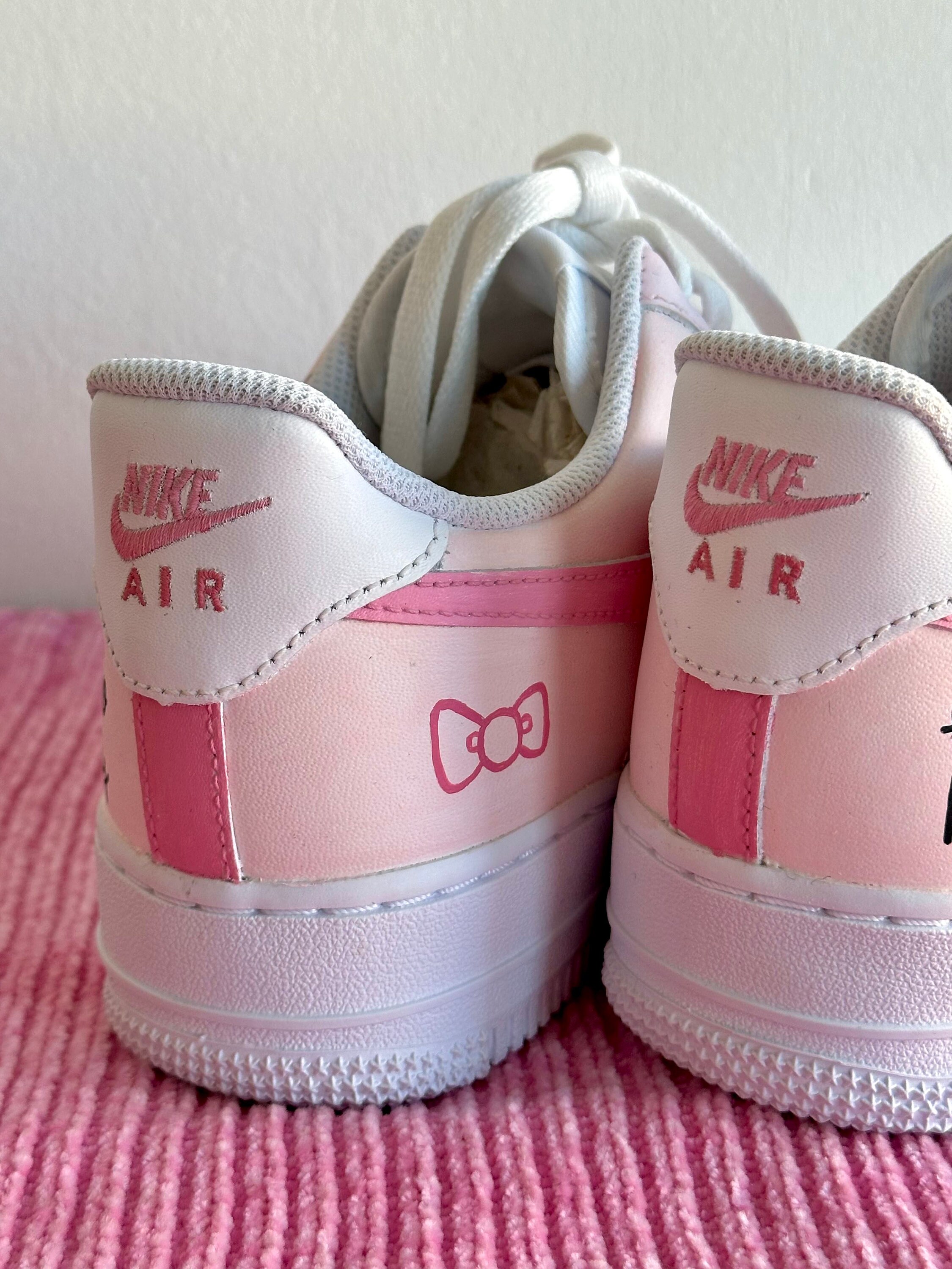 Hello Kitty Custom Nike Air Force 1 Personalized Sneakers Custom