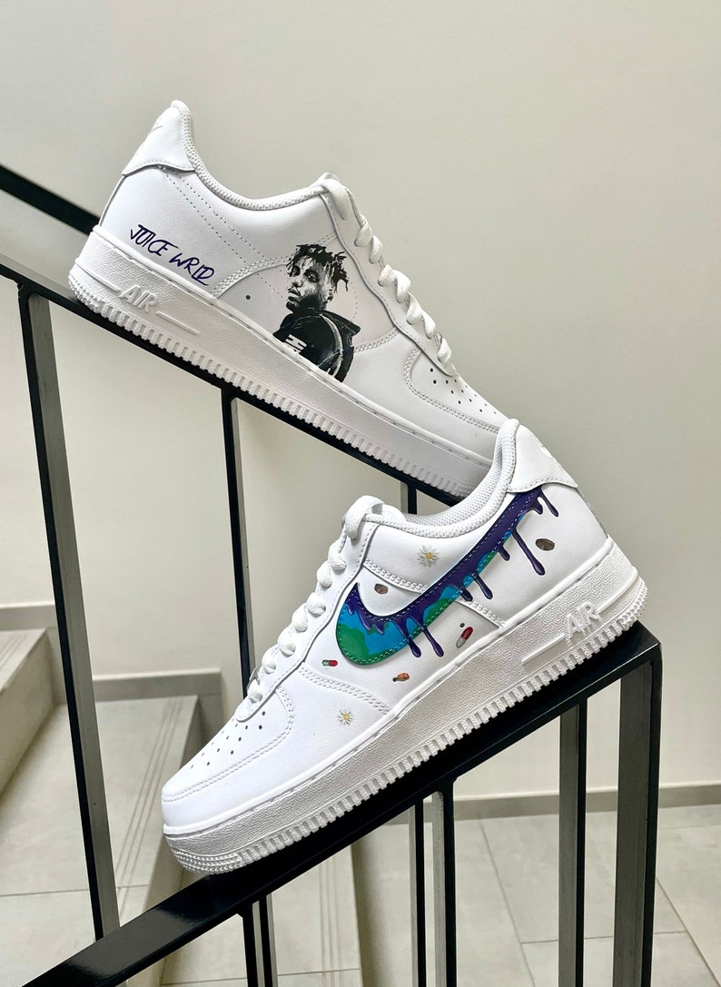 Juice WRLD Custom Nike Air Force 1 Personalized Sneakers Custom Nike