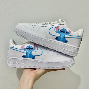 Lilo & Stitch Custom Nike Air Force 1 | Personalized Sneakers | Custom Nike AF1 - Custom Lilo And Stitch Air force 1