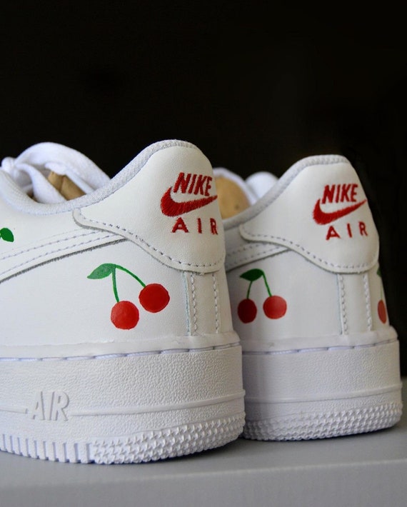 Cerezas Rojas Nike Air Force 1 Zapatillas personalizadas Nike AF1 personalizadas Cereza personalizada Air force 1 Etsy Espana