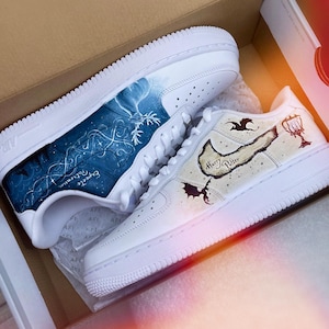Wizard Potter Custom Nike Air Force 1 | Personalized Sneakers | Custom Nike AF1 - Custom Potter Air force 1