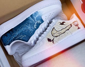 Hand-Painted Wizard Sneakers | Custom Nike Air Force 1