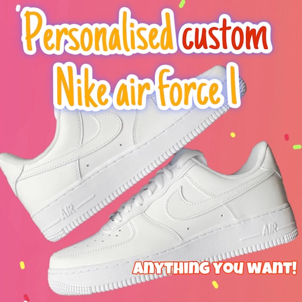 Personalisierte benutzerdefinierte Nike Air Kraft 1 | Personalisierte Turnschuhe | Custom Nike AF1 - jedes Design du willst Schuhe, exklusive Sneaker, Traumdesign
