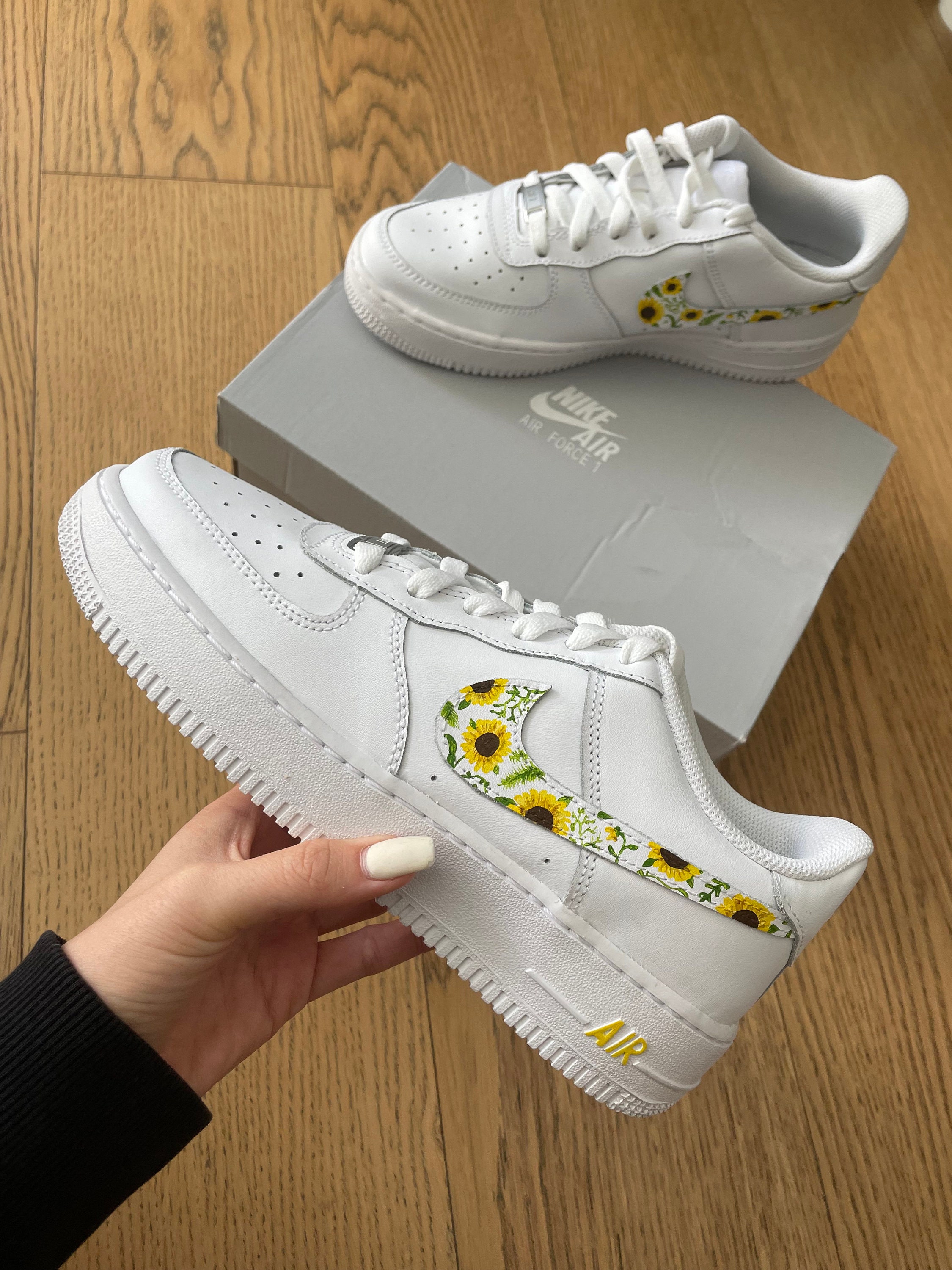 Custom sunflower nike roshe hotsell