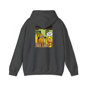 Sudadera con capucha divertida y gráfica, acogedora sudadera unisex con estampado de perro, regalo para amantes de los perros, ropa informal, comodidad para el día a día.