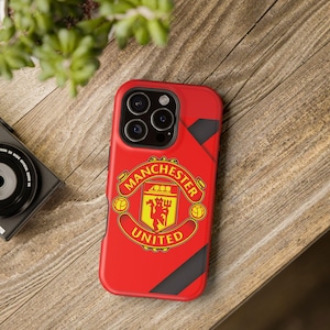 Manchester United Magnetic Tough Case for iPhone, Football Fan Case, Gift for Soccer Lovers, Sports Team Accessories, Durable Phone Cover