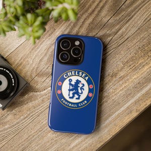 Chelsea Football Club Tough Phone Case, Protective iPhone Cover, Sports Fan Gift, Soccer Merchandise, Team Logo Accessory