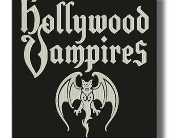 Hollywood Vampires Embroidered Patch Badge Applique Iron on  a1f517