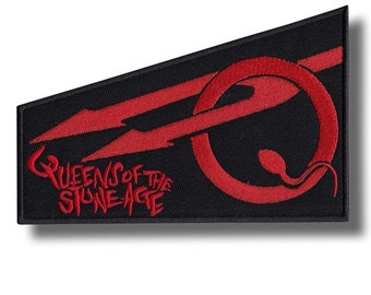 Qotsa Embroidered Patch Badge Applique Iron on  bba892