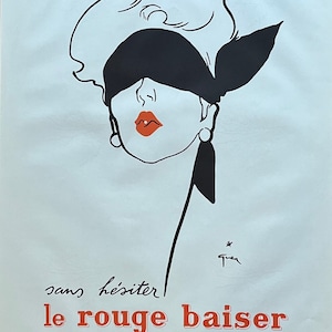 Original lithographic poster René Gruau jaren 50