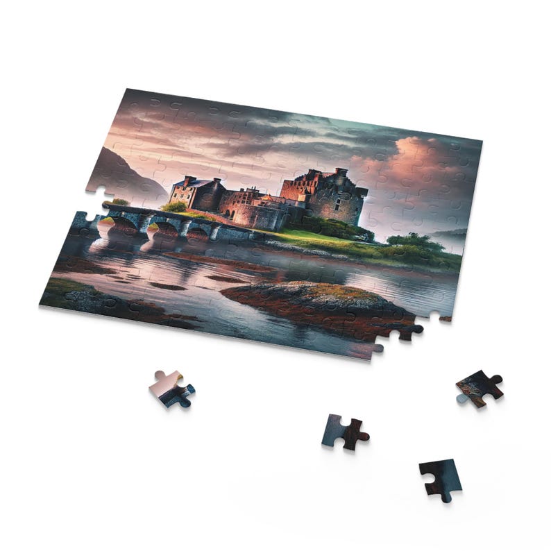 Hansepuzzle Eilean Donan Castle Puzzle – 1000 Teile, 60x46 Cm, Mit Aufbewahrungsbeutel, Gebäude-Motiv