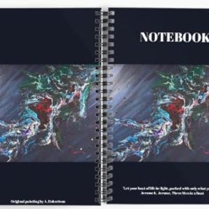 Stationery Wise, formato A5 circa, quaderno, stampa lucida di un motivo astratto blu scuro e verde con 80 fogli di carta a righe, 160 fogli di carta da scrittura.