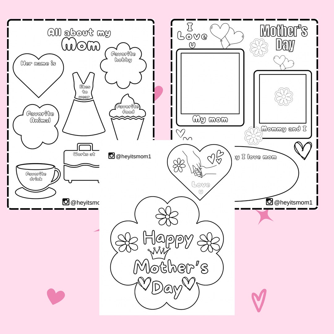 Mother's day activity sheets-Diploma for the best mom-Mother's Day ...