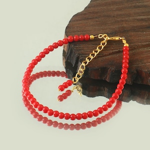 Coral Smooth Round Beads Natural Coral 4mm Beads Cherry Red Coral Beads 3.5 mm Coral Balls Genuine Coral Rounds Shallow Water Coral