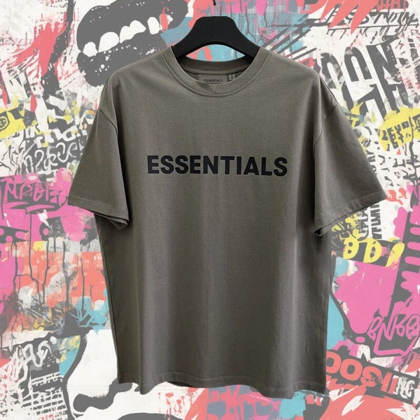 Oversized Essentials T-Shirt, Hip Hop Unisex T-shirt, Y2K T-Shirt, Embroidery Tee, Letter Print Tshirt, Harajuku, Y2K Top