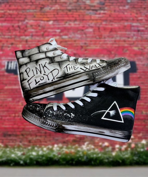 Pink floyd high top converse discount